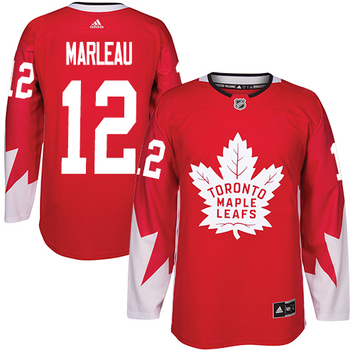 Adidas Maple Leafs #12 Patrick Marleau Red Team Canada Authentic Stitched NHL Jersey